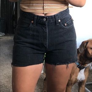 Size 28 High Rise Levi Shorts